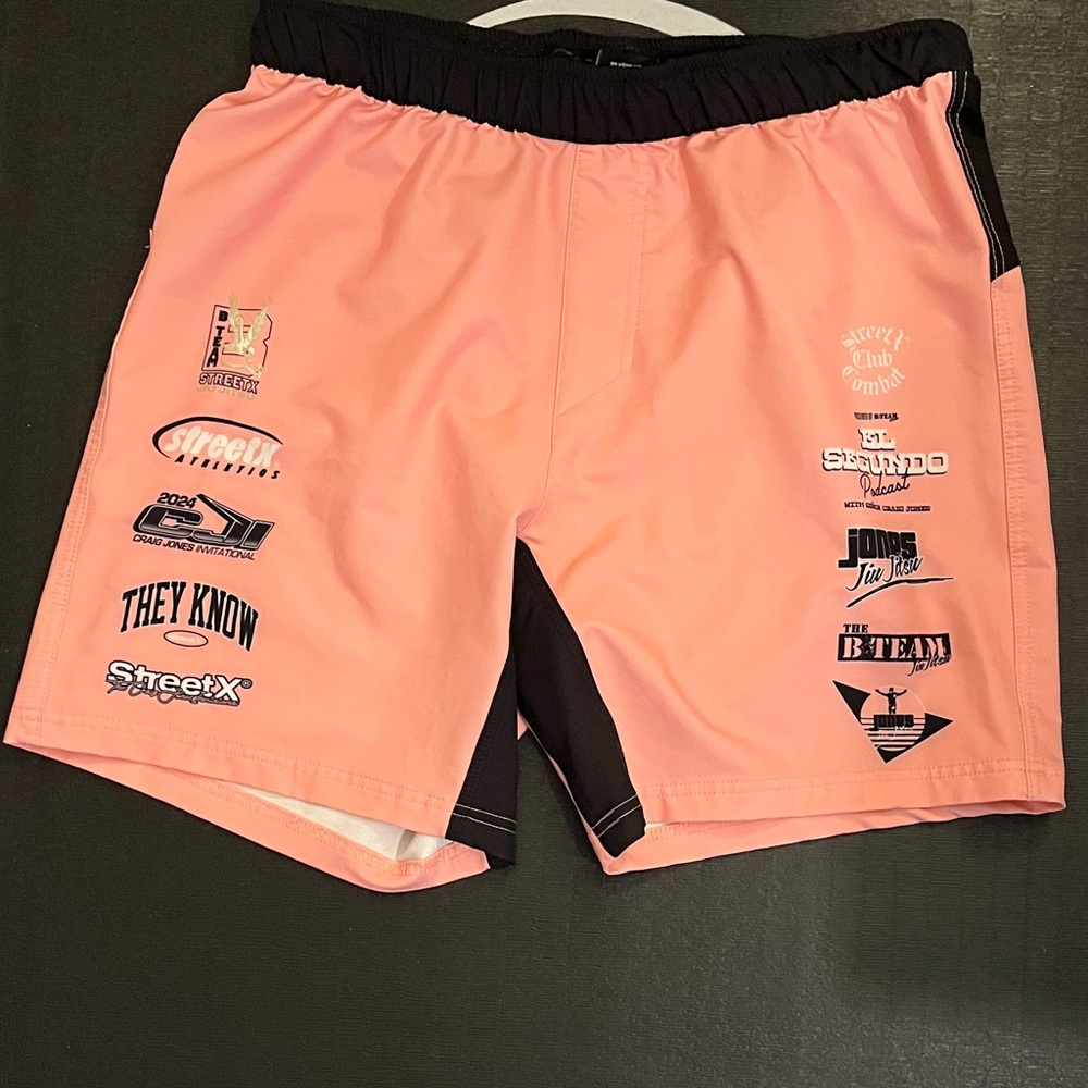 Pink Graphic Swim Shorts